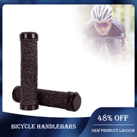 sponge mountain bike grips anti slip silicone grips 3d alloy ultralight bilateral handlebar cycling accessories