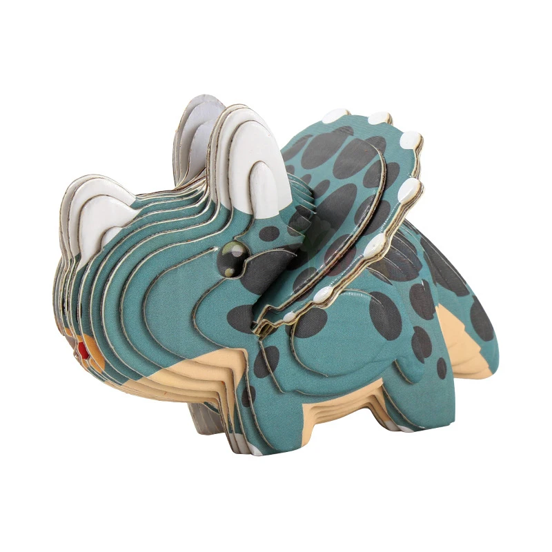 Детский обучающий бумажный 3D пазл-динозавр игрушки детская сцена головоломки