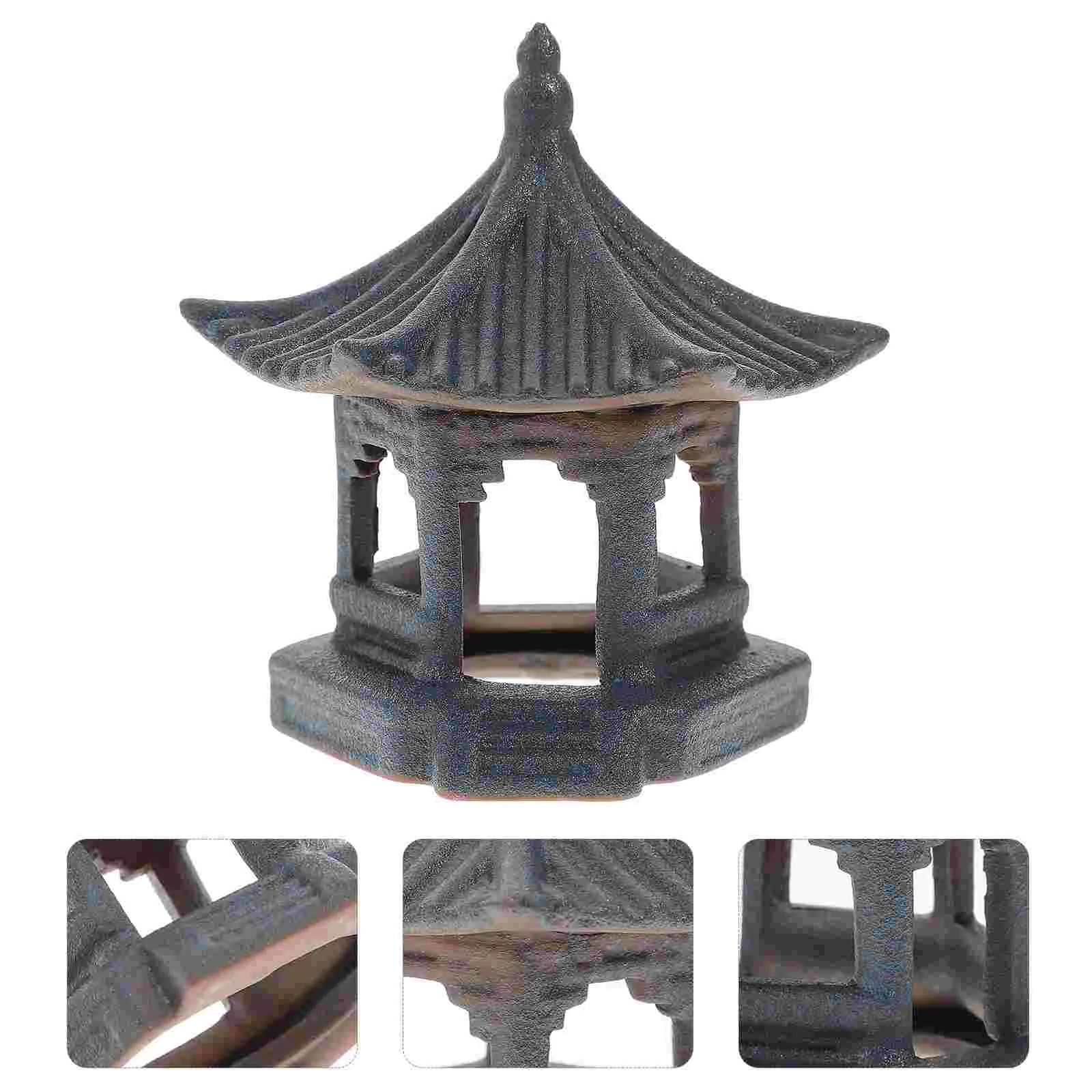 

Pagoda Garden Statue Zen Mini Decoration Tower Lantern Decor Miniature Accessories Landscape Figurines Aquarium Ornament
