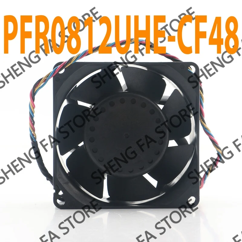 Фото Вентилятор охлаждения AC EC 8038 80X80X38MM 8CM Delta 5V 24V 48V DC 12V 1.50A с высоким объемом воздушного потока для серверов и ноутбуков, 4-проводной, PWM, PFR0812UHE №3