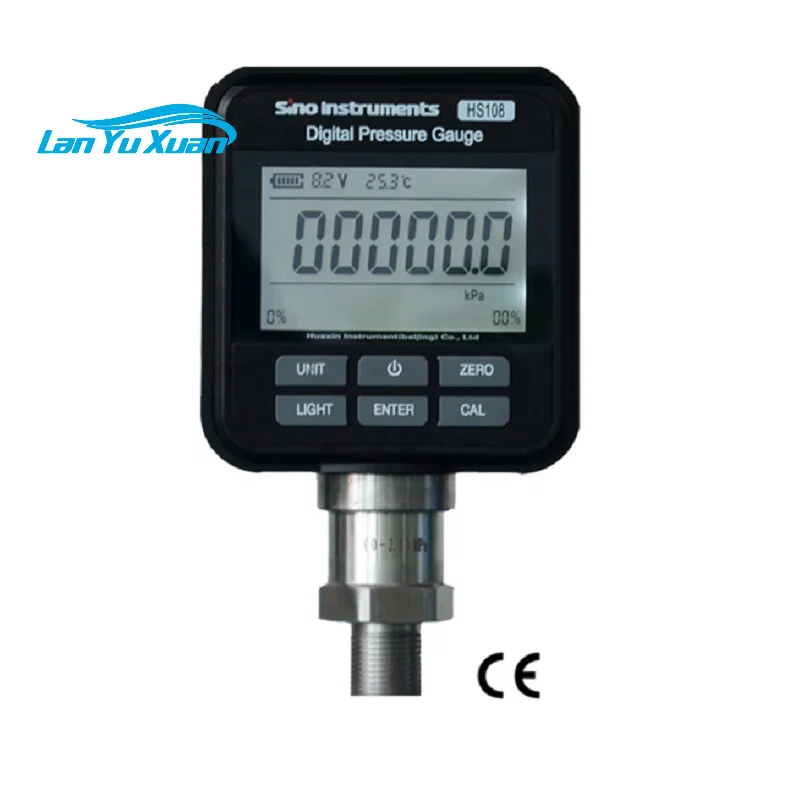 

HS108 Accuracy 0.025%F.S Digital Pressure Gauge Manometer 0~200bar 0~350bar 0~400bar 0~700bar -1~0bar 0~0.6bar 0~1.6bar