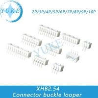 xhb2 54 connector buckle looper 24678 10p 2 54mm connector