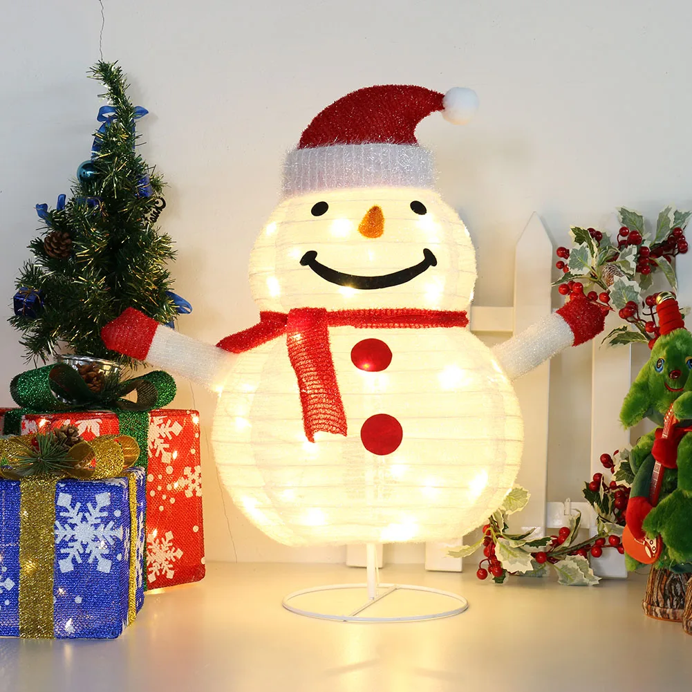 

Рождественская светодиодная сказочная лампа в форме пингвина/снеговика/Санта-Клауса, IP65, водонепроницаемая, 8 режимов, для праздника, семей...