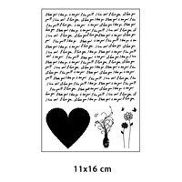 love heart plants clear stamp for diy scrapbooking card fairy transparent rubber stamps making photo album crafts template