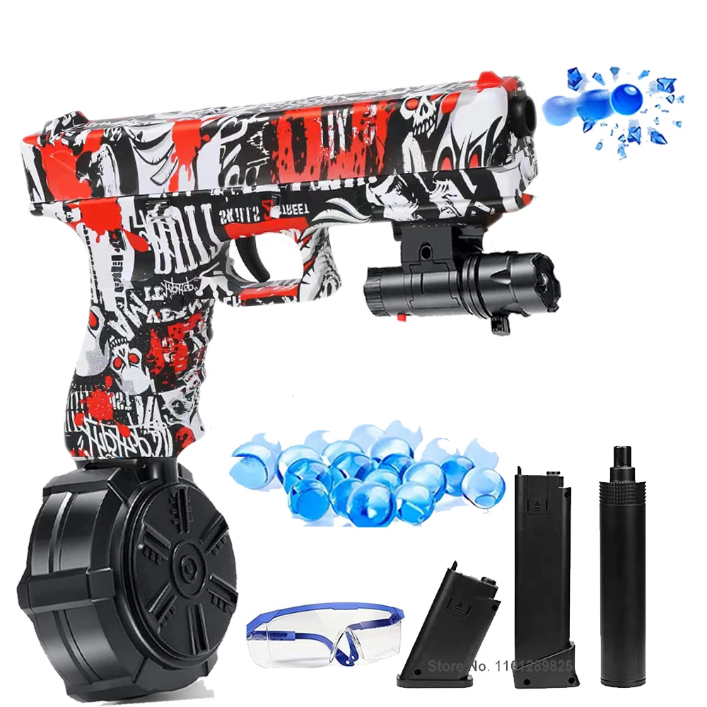 

Electric Splatter Ball Toy Gun Outdoor Activities Games Gel Blaster Water Beads Airsoft Pistol For Boys Birthday Gift