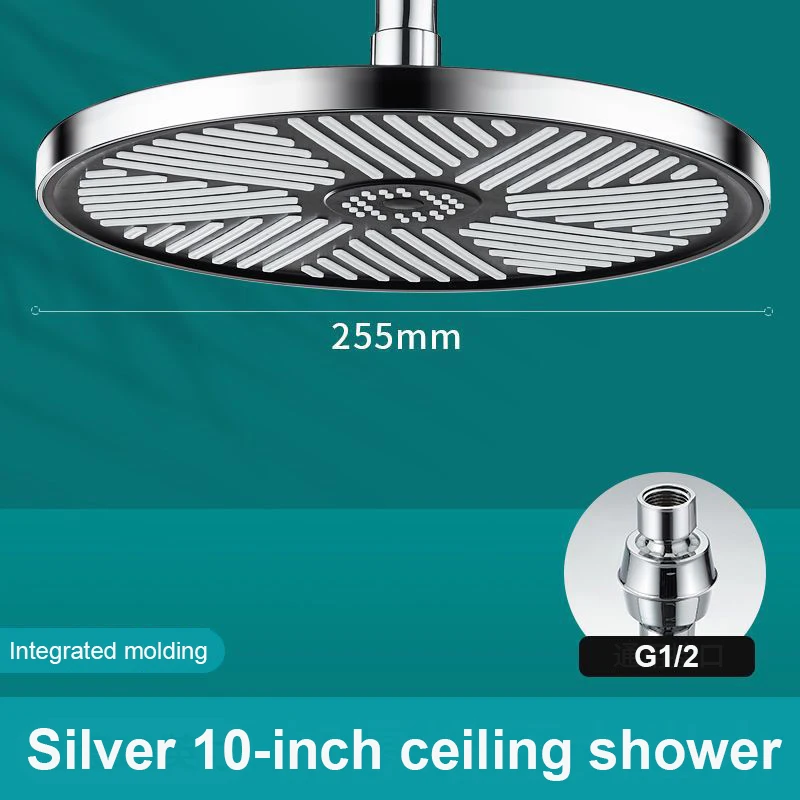 

10-дюймовая круглая насадка для душа с дождевой насадкой, душевая насадка высокого давления, ручная насадка для душа, кронштейн для душа, аксессуары для ванной комнаты