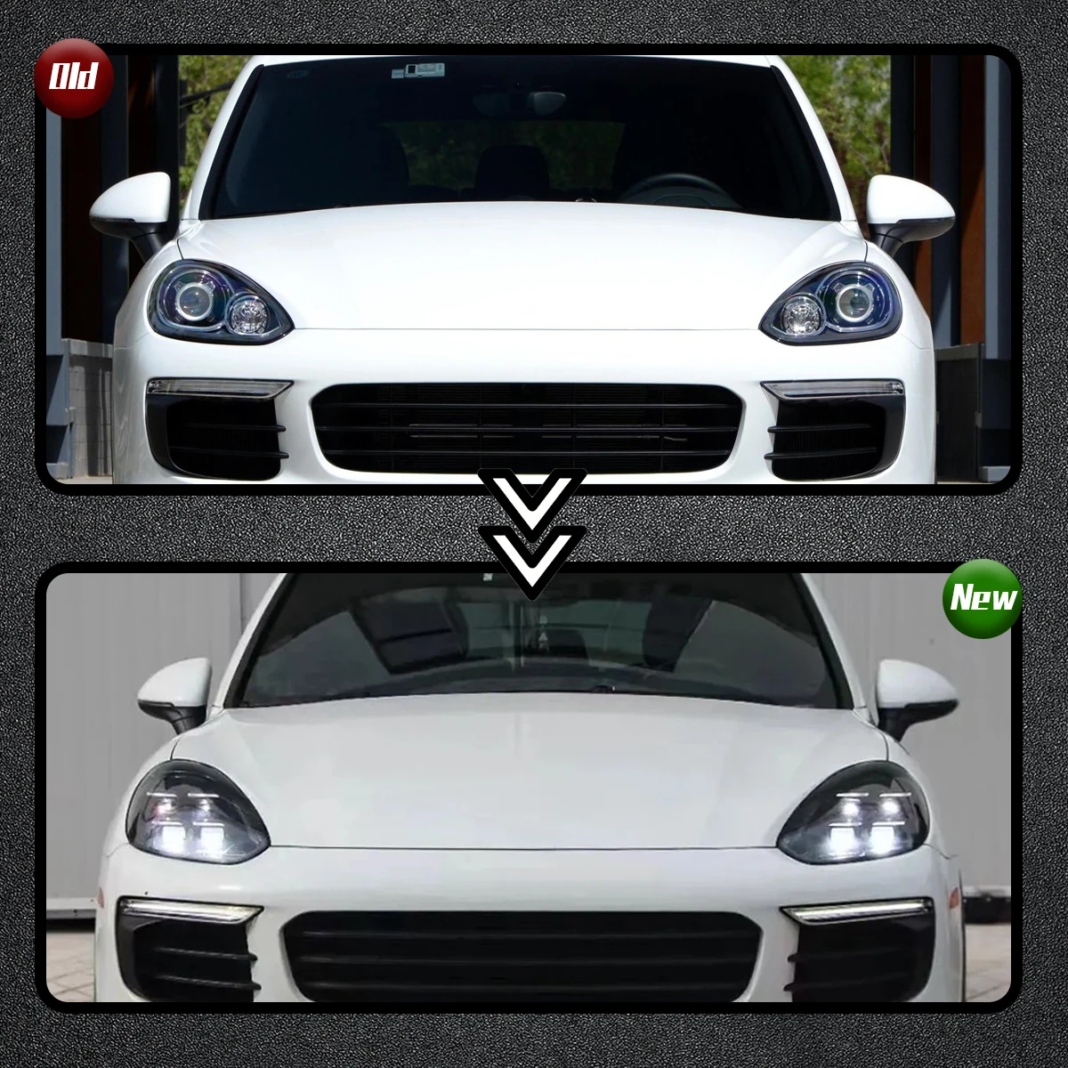 YOFER для Porsche Cayenne 2011-2017 полностью светодиодные фары в сборе старая модель