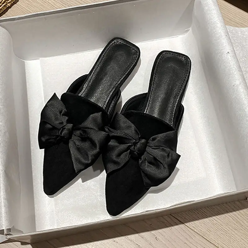 

2022 New Online Celebrity Joker Flat-bottom Half-sole Shoes with Baotou Half-slipper Women Wear Sandals Muller Shoes In Summer.