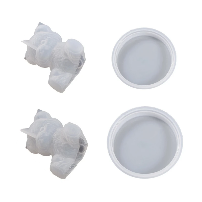 

Teddy Cute Bear Shape Handmade Soap Mold Silicone Mold for Resin Mold Decorative Home Weeding