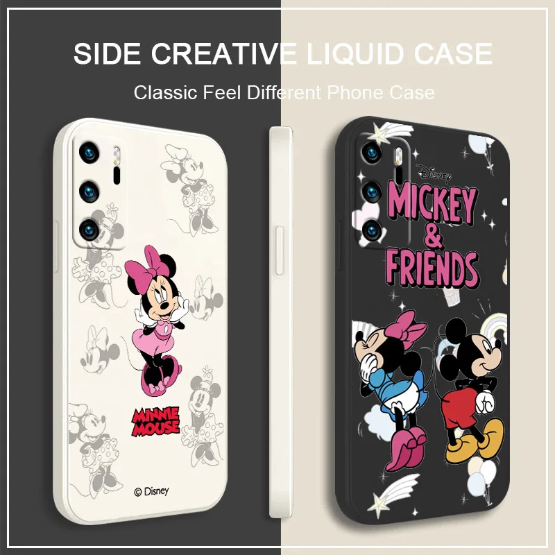 

NEW Mickey Mouse Disney cute Phone Case For OPPO A72 A57 A54S A53S A52 A31 A16S A9 A5 A1K A12 AX7 F21 F9 A5 Liquid Rope Cover