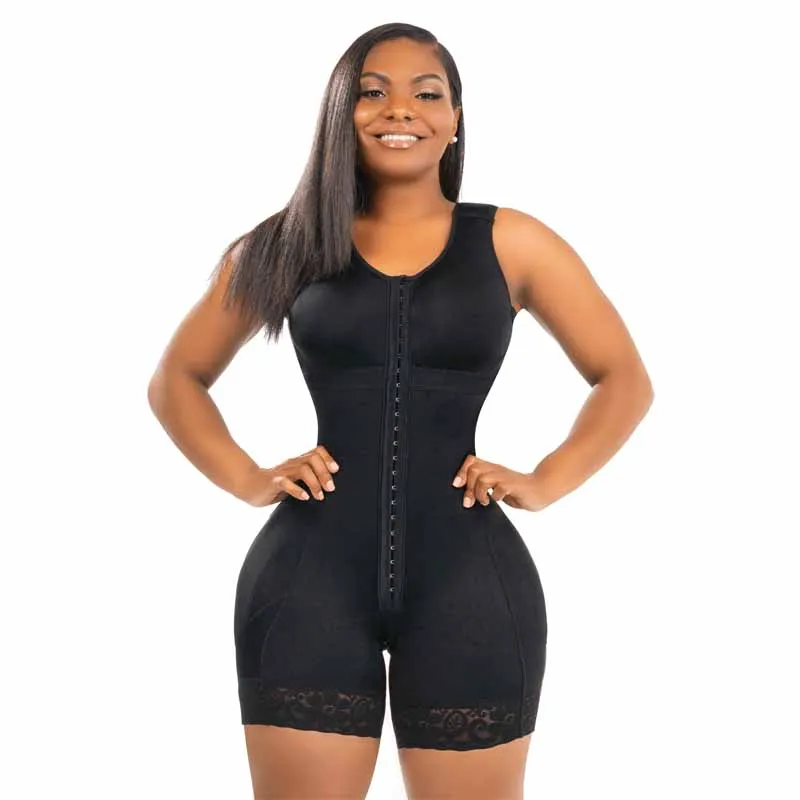 Stage 2 Faja With Bra Butt Lifter Adjustable Front Closure Body Shaper Full Body Control Faja Short/Bra Slimming Fajas