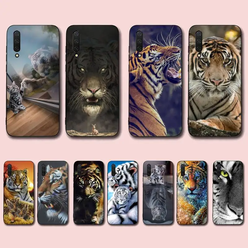 

LVTLV Animal Tiger Phone Case for Xiaomi mi 5 6 8 9 10 lite pro SE Mix 2s 3 F1 Max2 3