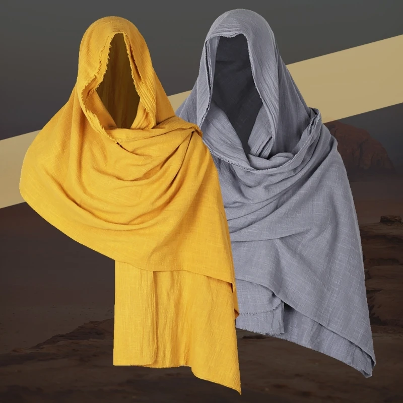 Средневековый капюшон с капюшоном шарф костюм накидка ветрозащитная на Хэллоуин