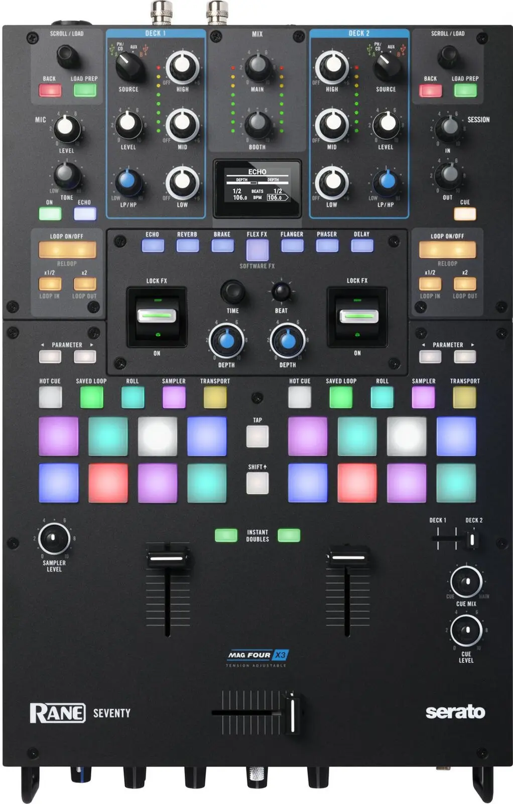 

NEW PROMO Rane Seventy 2 Channel Performance Battle Mixer for Serato DJ