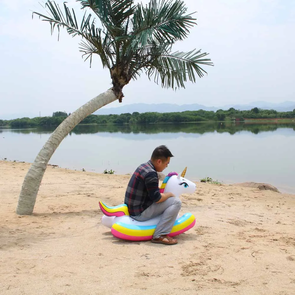 Гигантский Единорог плавающее кольцо для бассейна надувной матрас круг поплавок