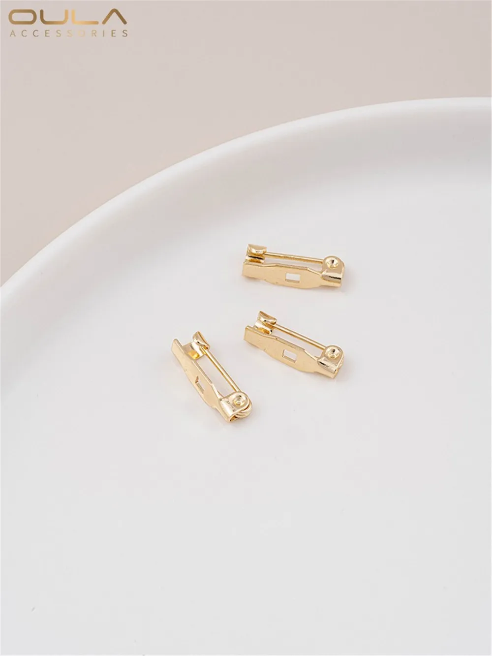 14-каратное золото безопасная вращающаяся булавка сделай сам основа для броши