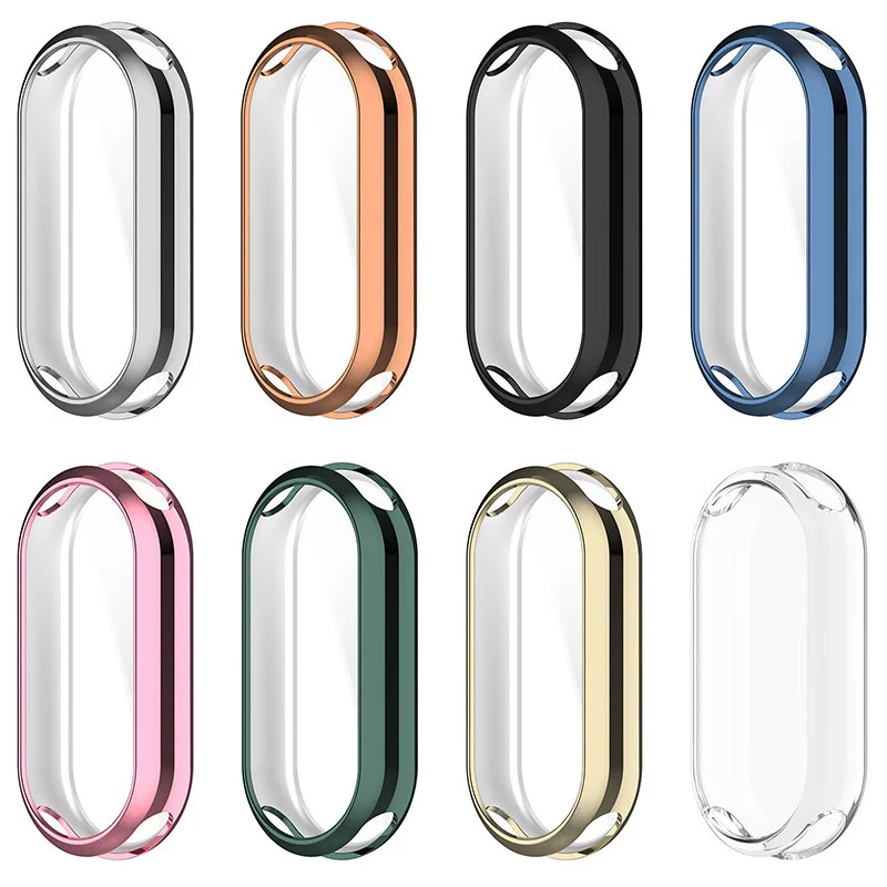 Чехол из ТПУ для Xiaomi mi Band 8 9 NFC аксессуары универсальный защитный бампер защитная