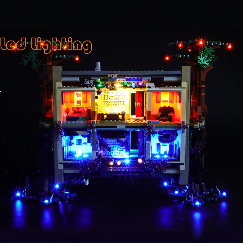 

Светодиодный осветительный комплект для 75810 года, «очень странные дела», «вверх дном», строительные блоки для фильмов и игр, Автомобильный светодиодный светильник (только светодиодный фонарь)