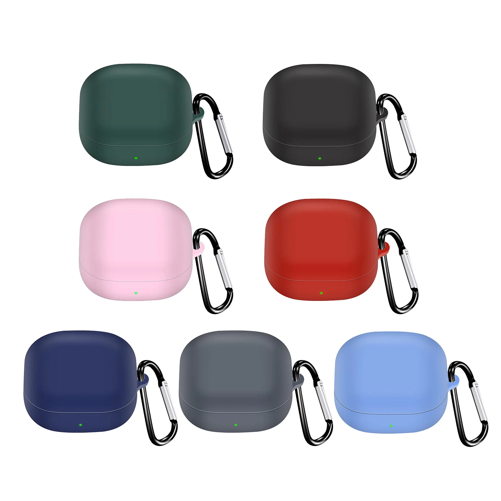 

Protective Silicone Earphone Cover with Keychain for Galaxy Buds2 Pro Headset Earphone Protective for Case Pouch Dropship