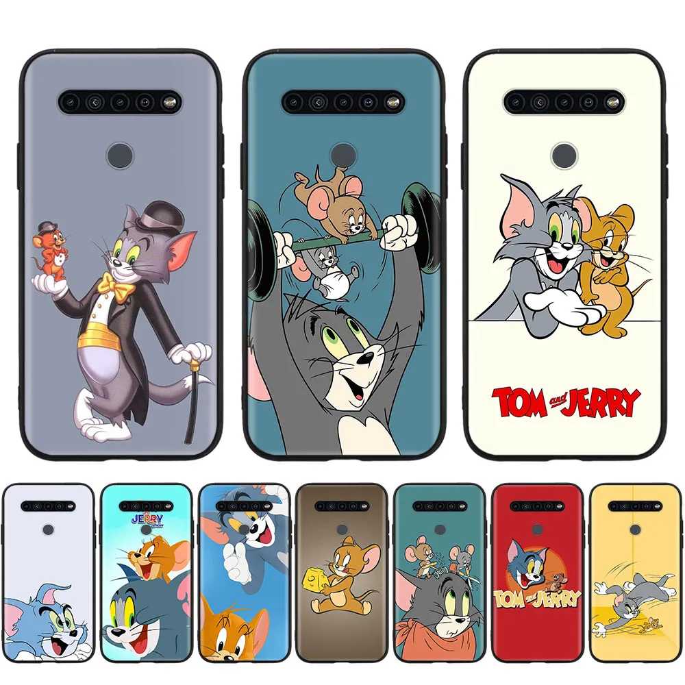 

Tom and Jerry Black Case for iPhone 8 7 Plus 6 6S 5 5S SE X XR XS 11 Pro Max