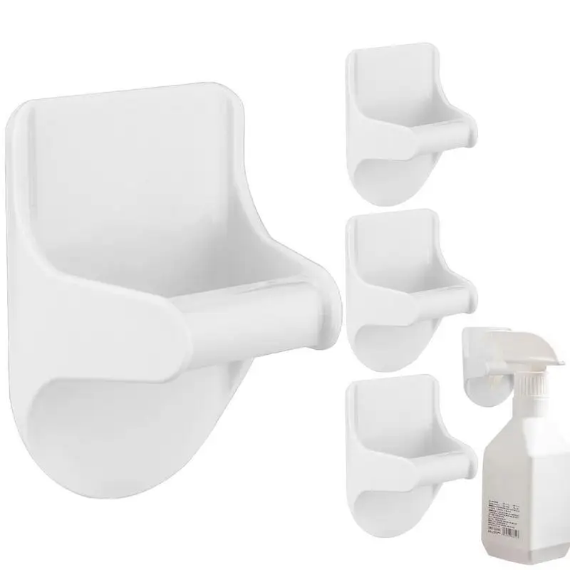 Spray Bottle Hangers Wall Hanger Hooks Adhesive Holder Strong Hold Organizer Hooks Cleaning Brush Holder For Patio Garden