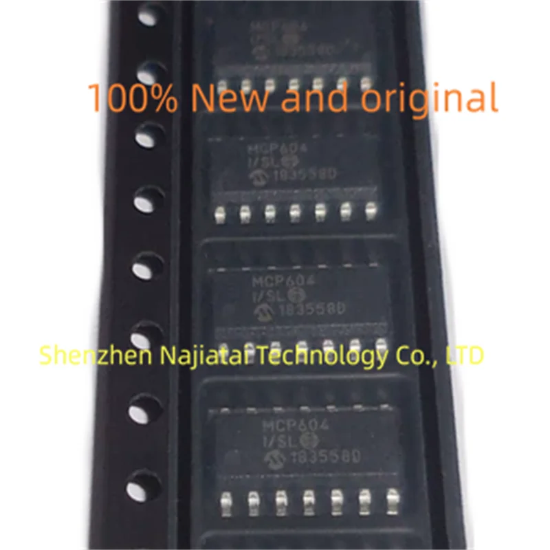 

10PCS/LOT 100% New Original MCP604T-I/SL MCP604T-I MCP604T MCP604 SOP14 IC Chip