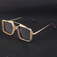 vintage steampunk sunglasses for men and women metal steam punk fashion glasses mirrored designer glasses
