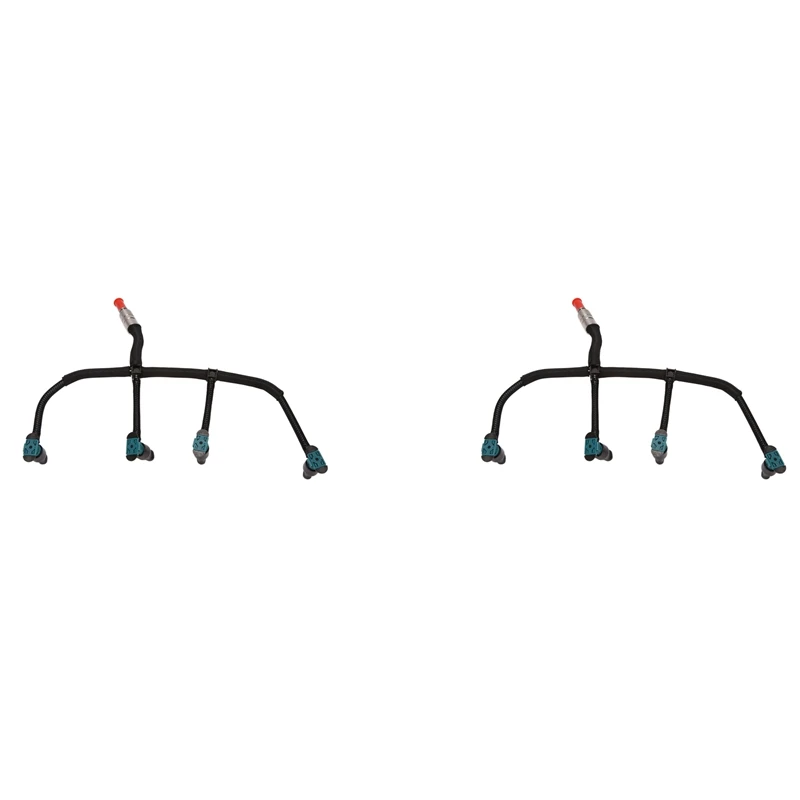 

4X Automobile -Crude Oil Oil Return Pipe Hose Fuel Injector For Land Rover Freelander 2 2.2 TD4 LR051528 C2S52474