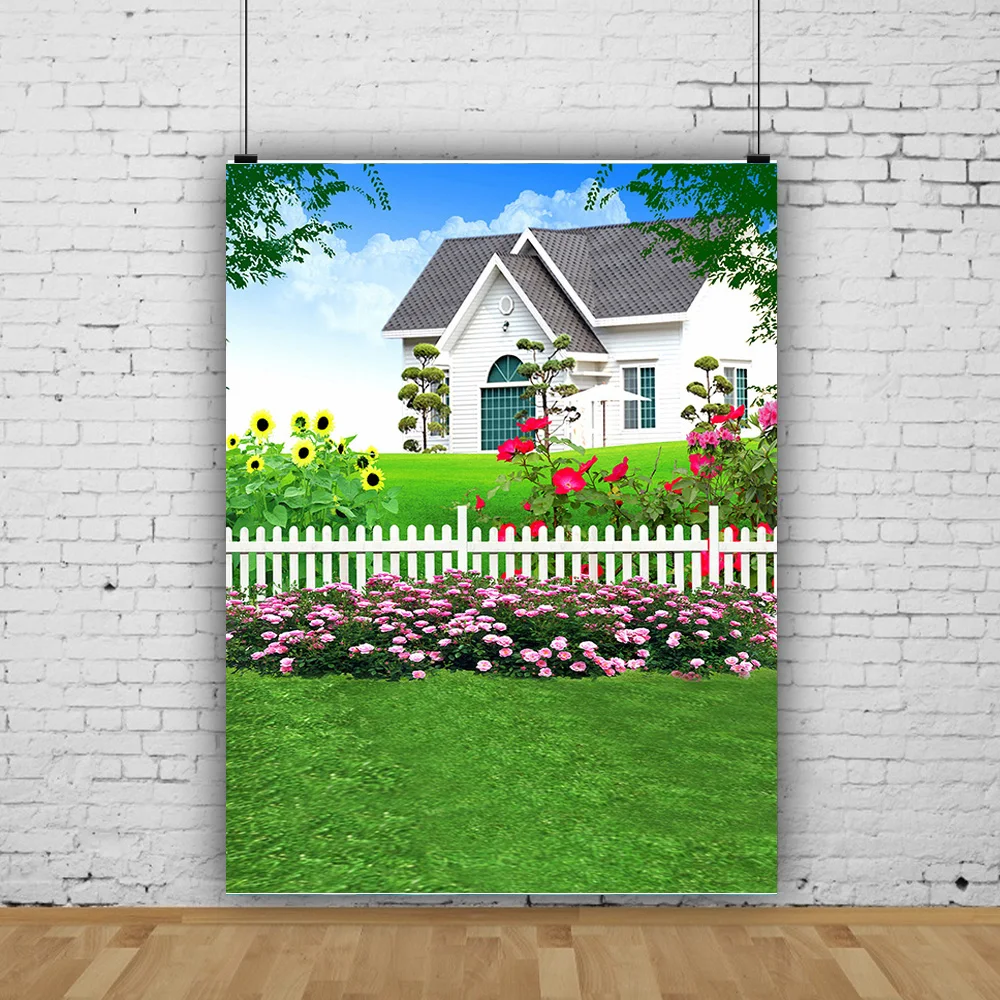 

Nature Scenery Spring Landscape Backdrop Flower Wall Wedding Ceremony Balloon Portrait Background Photography Prop YL-06