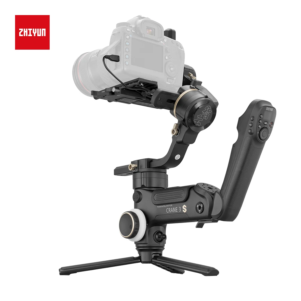 

ZHIYUN Crane 3S 3-Axis Camera Gimbal Handheld Stabilizer Support 6.5KG DSLR Camcorder Video Cameras