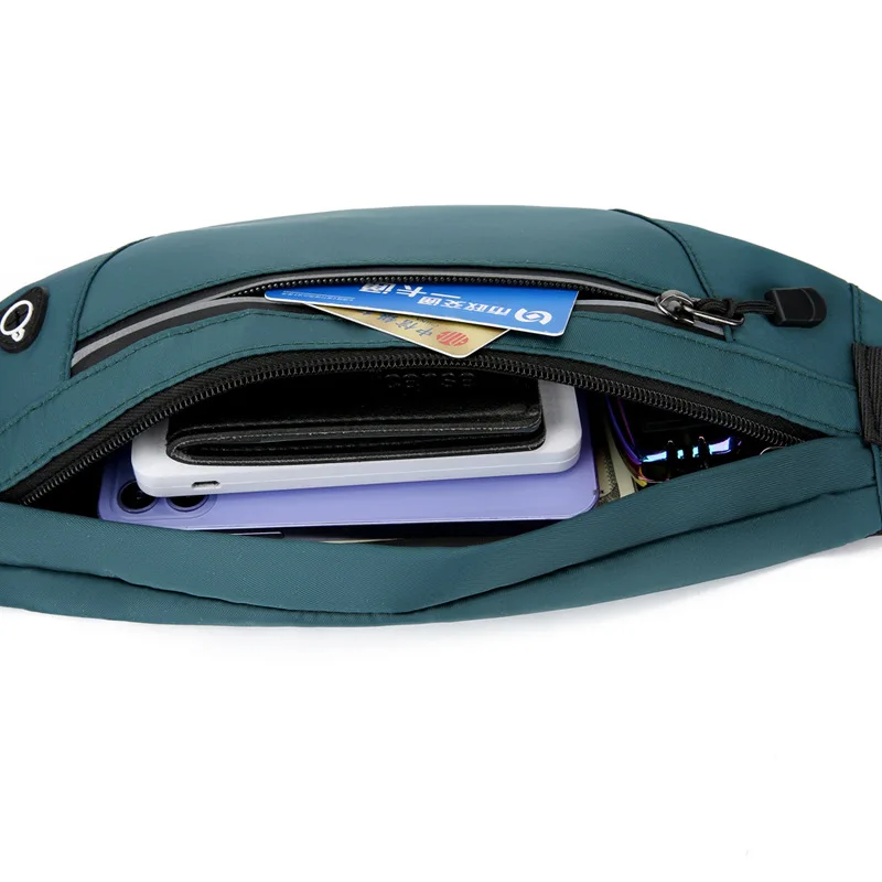 2023 Stock Fanny Pack Custom Logo Printed Men Women Nylon Passport Cover National Buckle Strap Waist Bag Sling Chest Bag