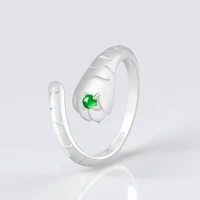 burmese jade rings jewelry women gift 925 silver stone charm charms accessories adjustable jadeite emerald natural green real