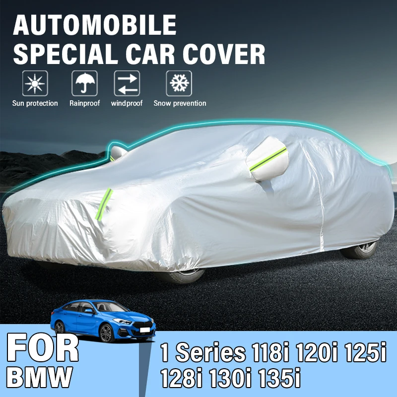 

Full Car Covers Hatchback Outdoor Protection Car Snow Sunshade Waterproof Dust For BMW 1 Series 118i 120i 125i 128i 130i 135i
