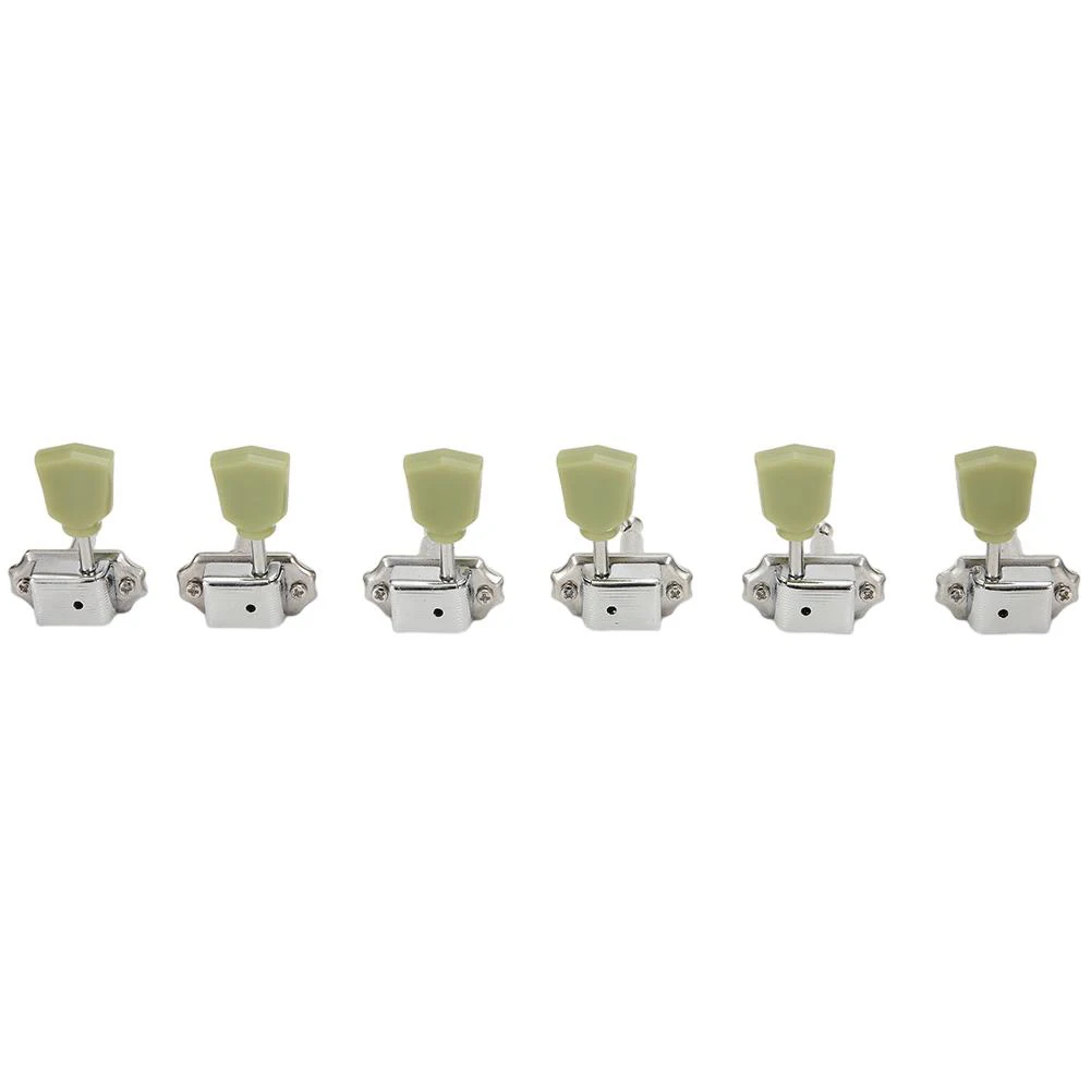 Хромированные гитарные тюнеры металлические правые и левые аксессуары 3R + 3L