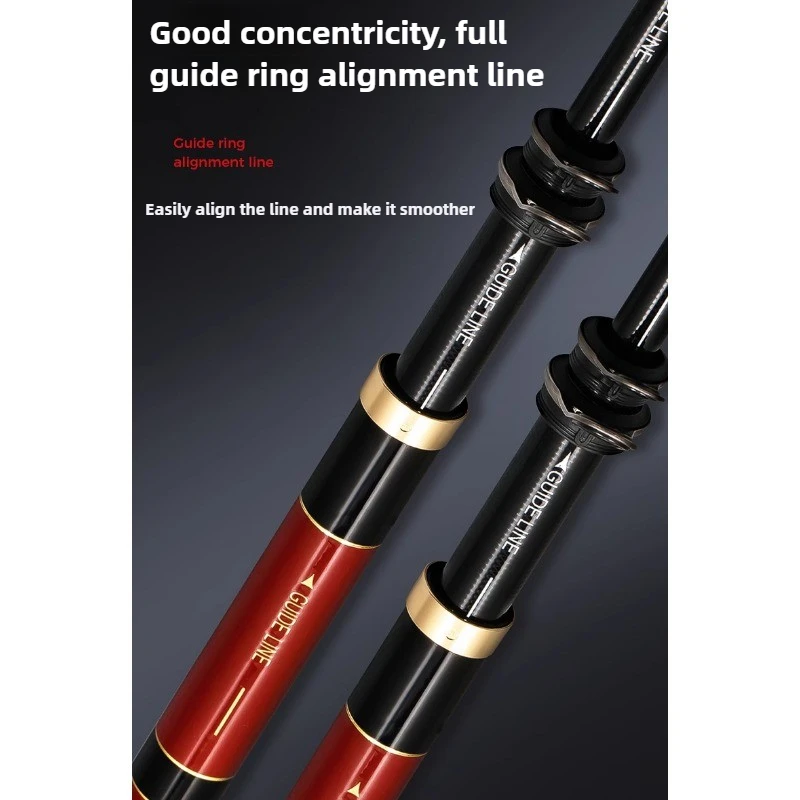 Удочка Anmanda Huaji из углеродного волокна для морской рыбалки 5 м телескопическая