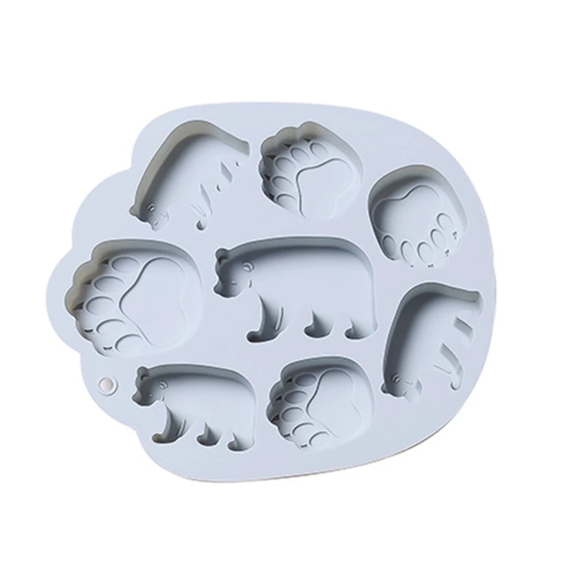 

8 Cavities 3D Animal Shaped Silicone Fondant Molds Cake Moulds Candy Mould Chocolate Baking Gadgets Soap Mold Cake Decor