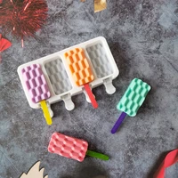 silicone ice cream mold geometry pattern silicone popsicle molds diy ice cream mould ice pop maker mould summer ice tray