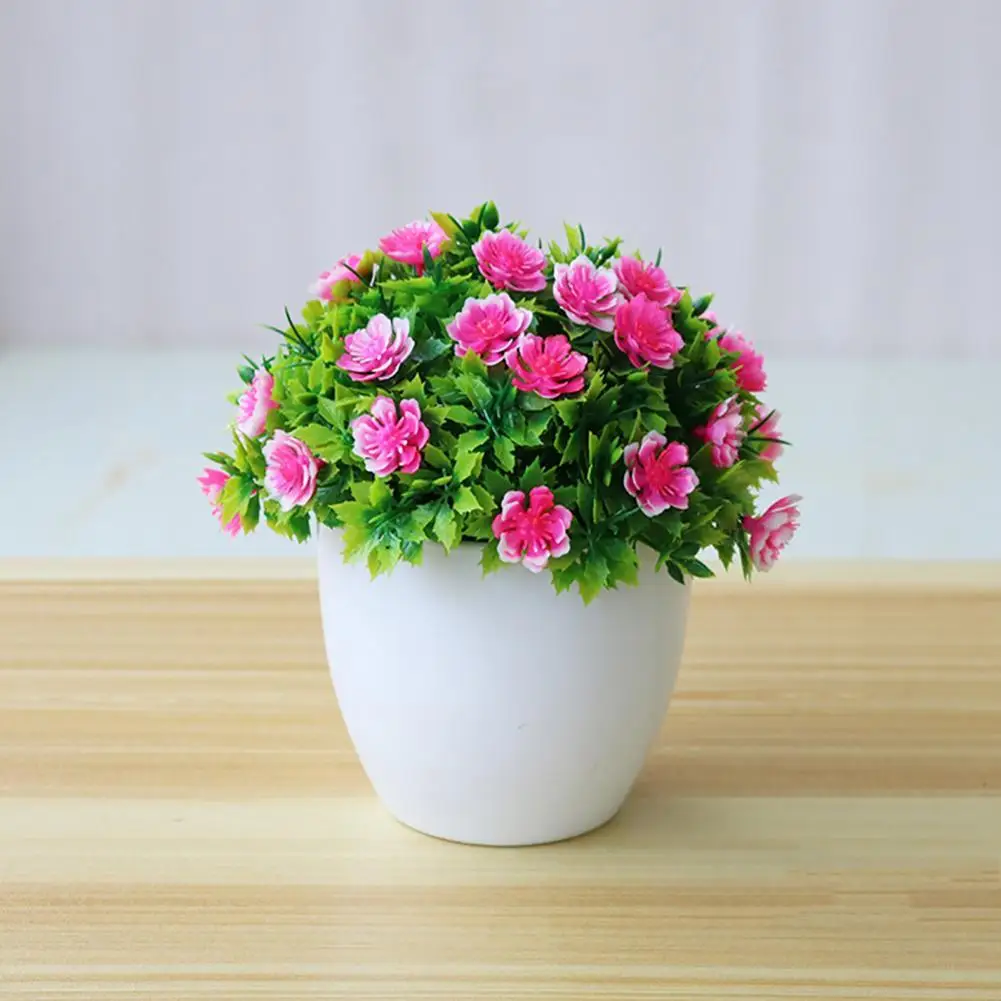 

Artificial Flower Decoration Home Decoration Home Decor Fake Flowers 1Pc Potted Bonsai Stage Garden Wedding Home Party Decor Pro