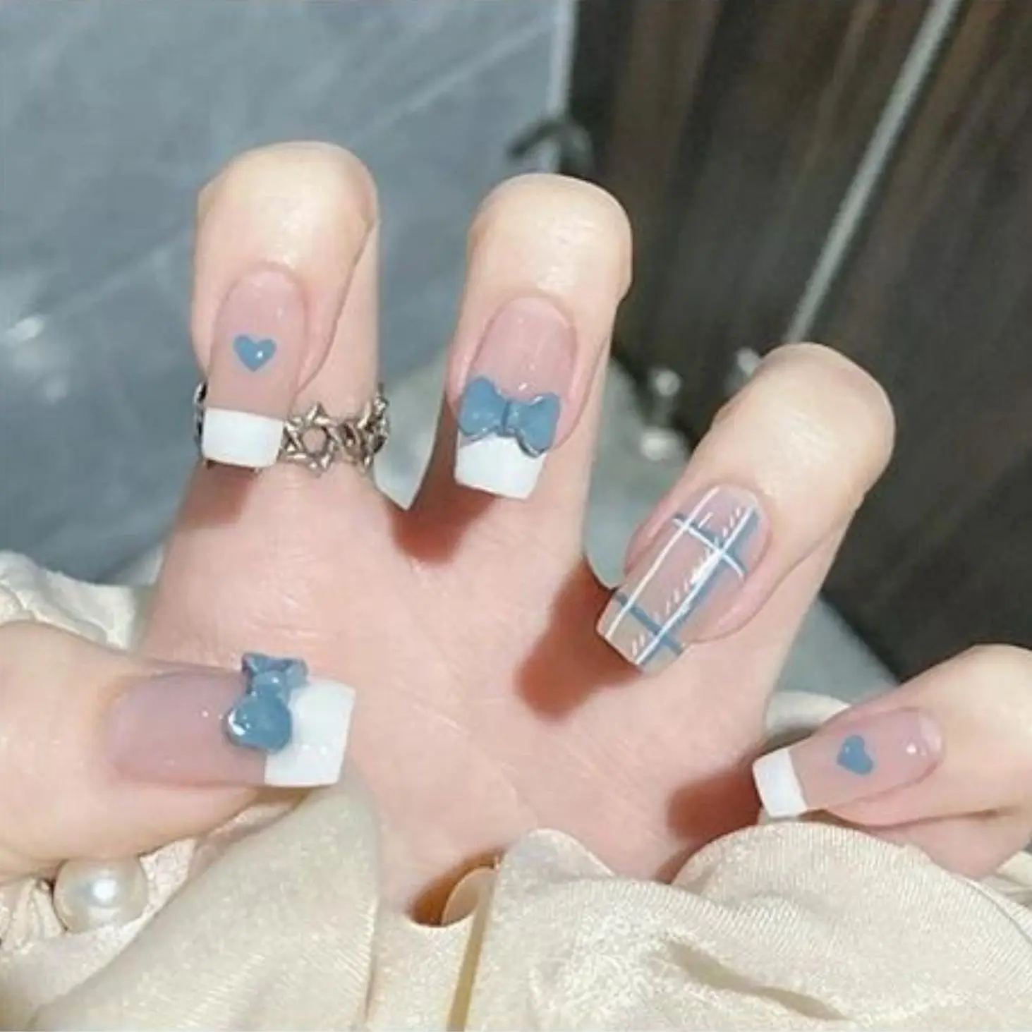 

24 шт./коробка, патчи для дизайна ногтей