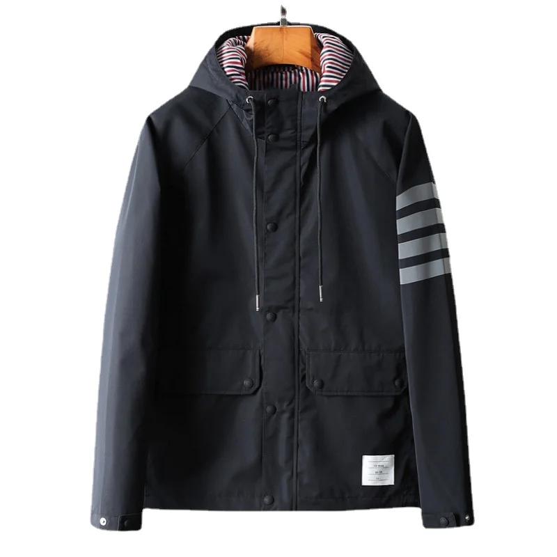 Мужская одежда мужская повседневная куртка с капюшоном модная в рабочем стиле