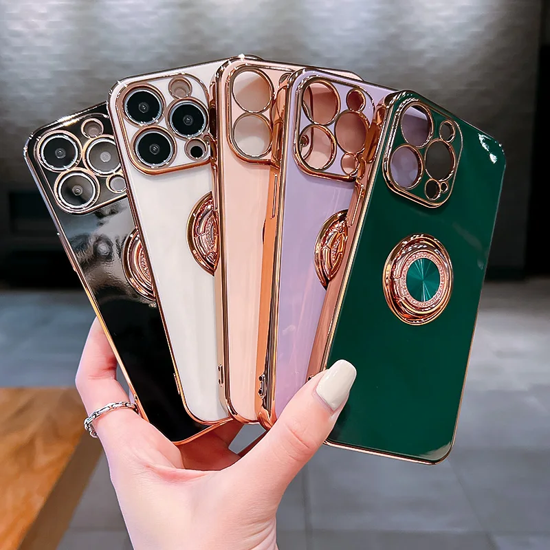 Трехцветный силиконовый чехол-кольцо для IPhone 13 13Promax 13Pro 12Promax |