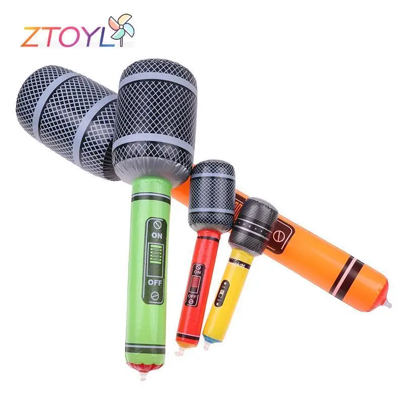 

Inflatable Microphones Blow Up Inflatable Microphone Props Toys for Musical Concert Themed Party Birthday Toys Decoration