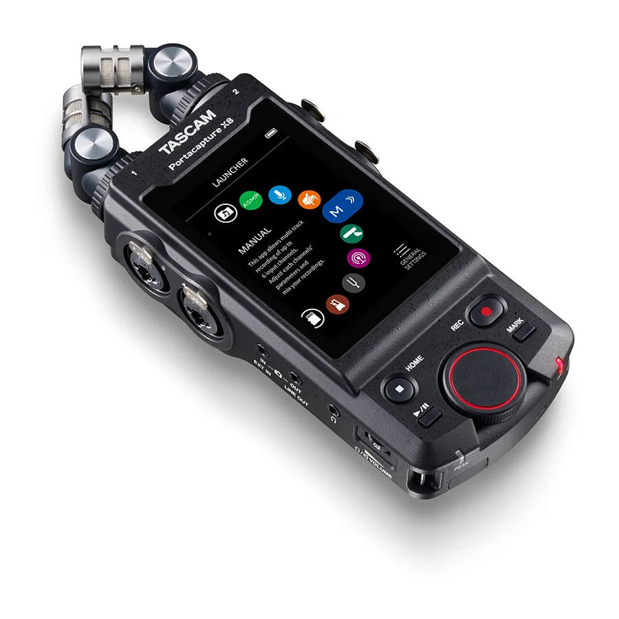 TASCAM Portacapture X8 ручной диктофон 8-in/2-out USB аудио интерфейс для базовой многотрековой