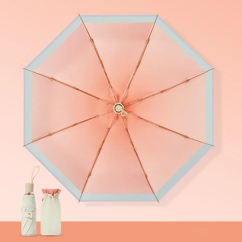 Paraguas Plegable para hombre y mujer, sombrilla creativa con protección solar UV,...