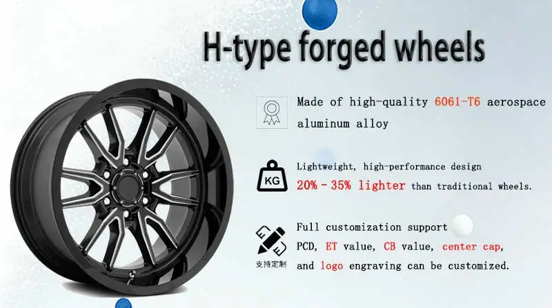 Кованые вогнутые диски для легковых автомобилей 24X12, 26X12, 22X10 PCD 6x135, 6x55, 8x65, 8x170 для GMC Sierra 1500, 2500, 3500 (art.: 3920da7e86fe2) - 3920da7e86fe2