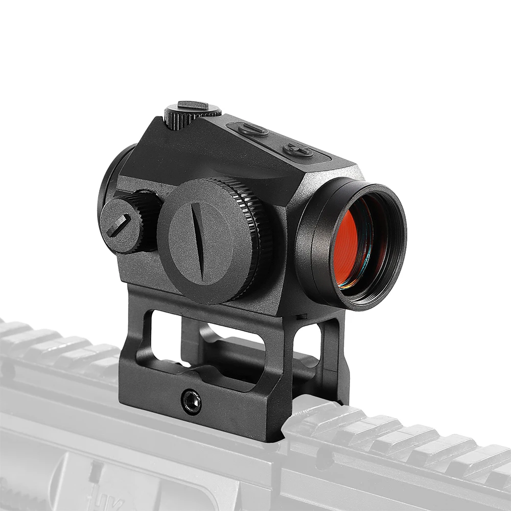 Tactics T1G Red Dot 1X20 Sights Reflex With 20mm Rail Mount & Increase Riser For Hunting Sight
