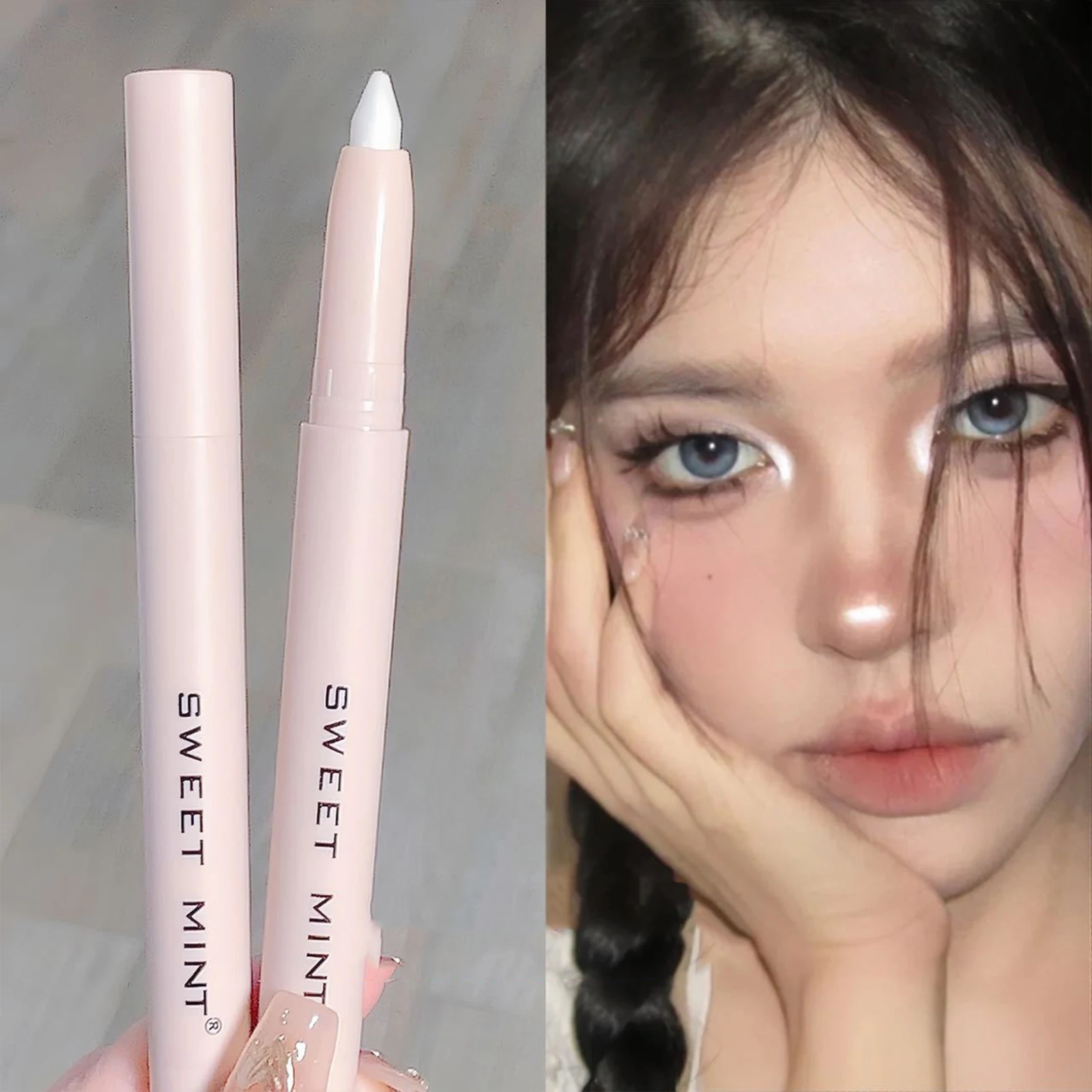 

15 Colors Eye Shadow Lying Silkworm Highlighter Pen Korean Eyes Makeup Matte White Pearly Brightening Glitter Eyeshadow Stick