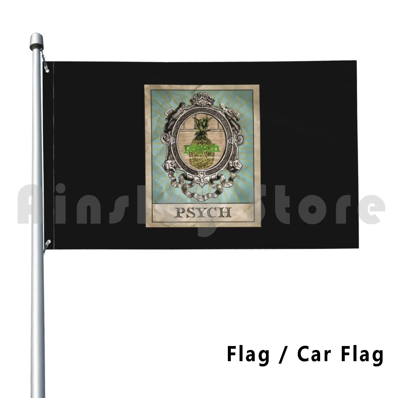 Карты для уличного декора Psych Tarot флаг автомобиля психон Шон Спенсер Бёртон Гесер