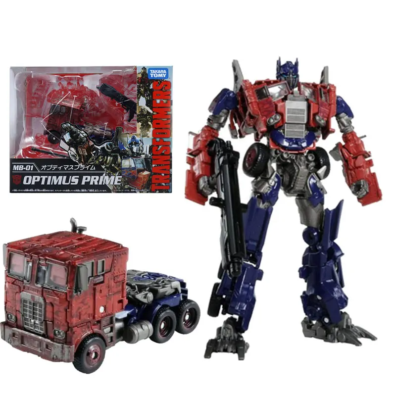 

TAKARA TOMY MB01 Optimus Prime 10th Anniversary Voyager Film Version Transformers Original Deformation Robot Boy Toy Model Gift