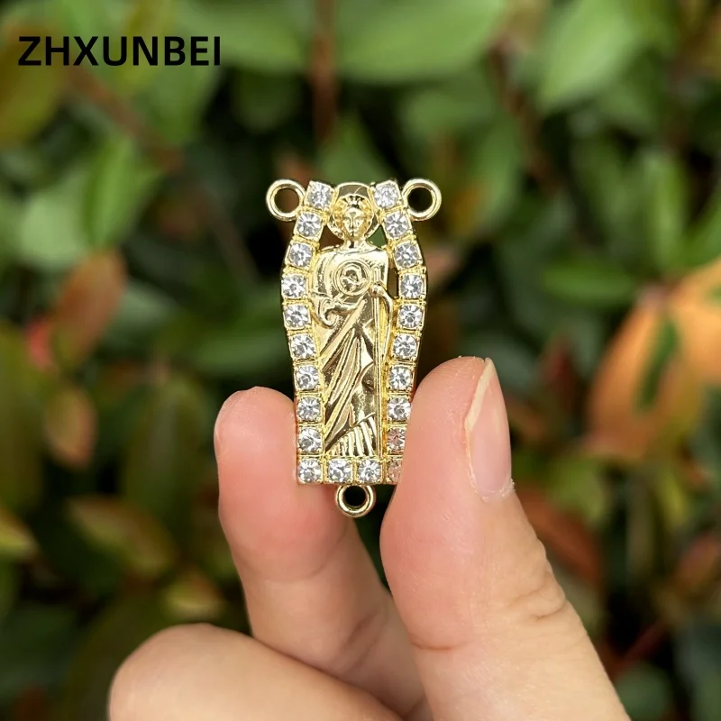 6 шт./лот позолоченные Сан-Иуда Тудео центральная часть DIY изготовление ювелирных